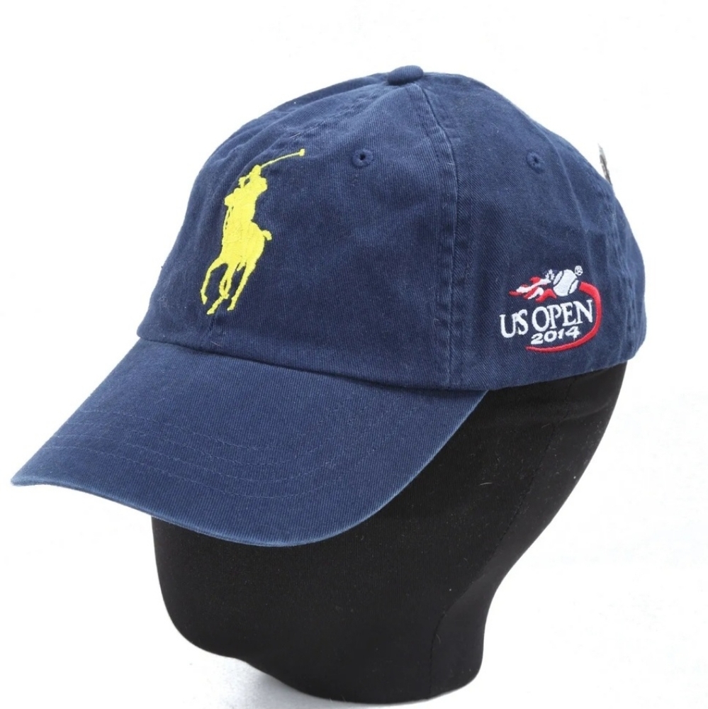 Polo Ralph Lauren Navy Garment Washed US Open 2014 Big Pony Tennis Hat